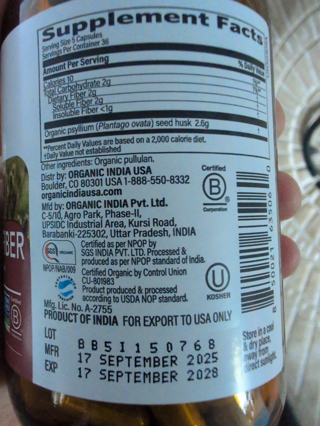 Organic India Organic Psyllium Dietary Supplement - photo 3