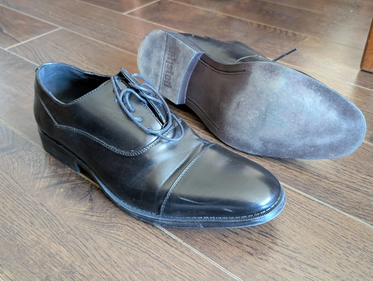 Black "Half Time" Oxford Dress Shoes