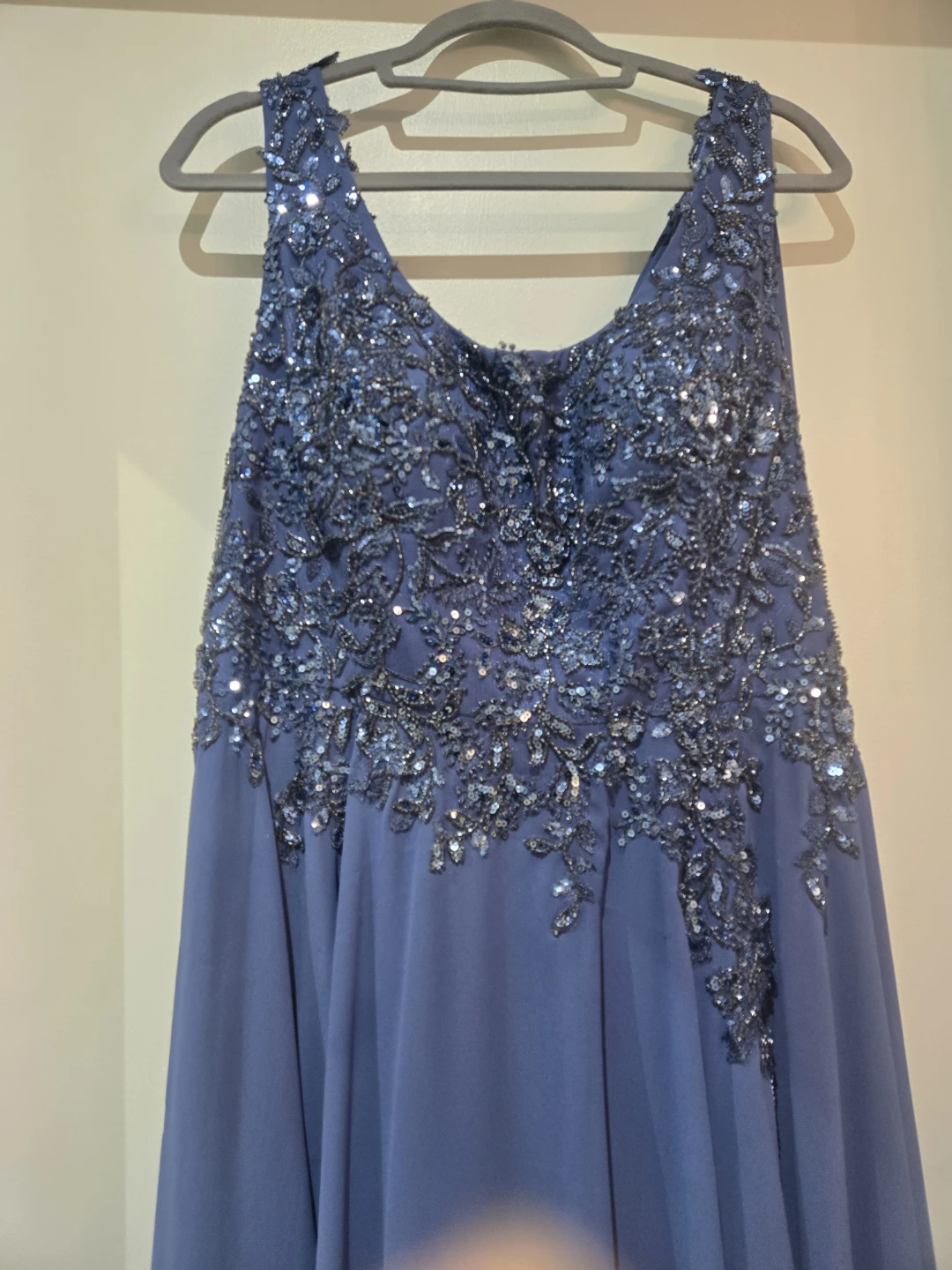 Women's Blue Embellished Formal Dress - photo 2