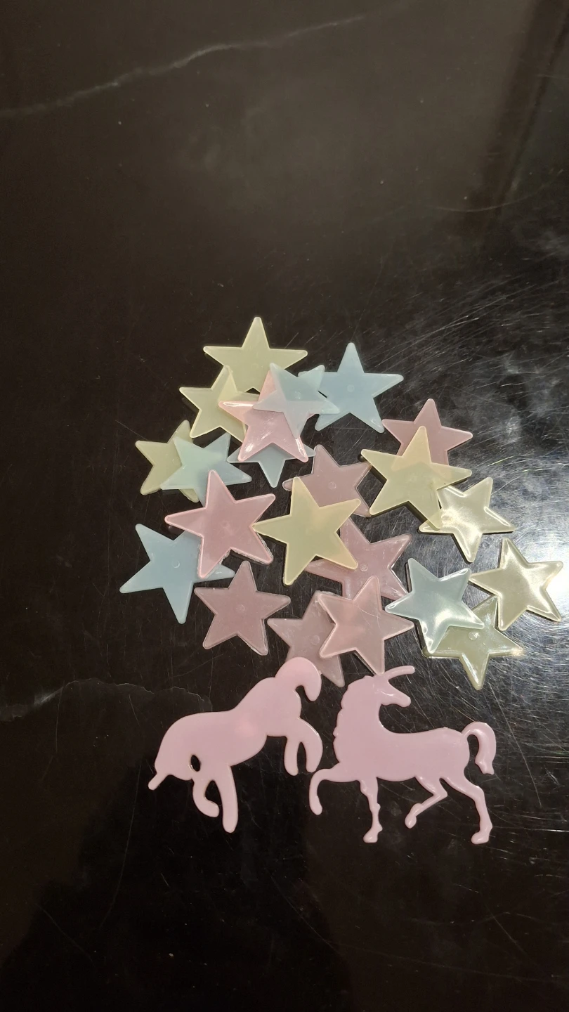 Glow in the Dark Stars and Unicorn Stickers