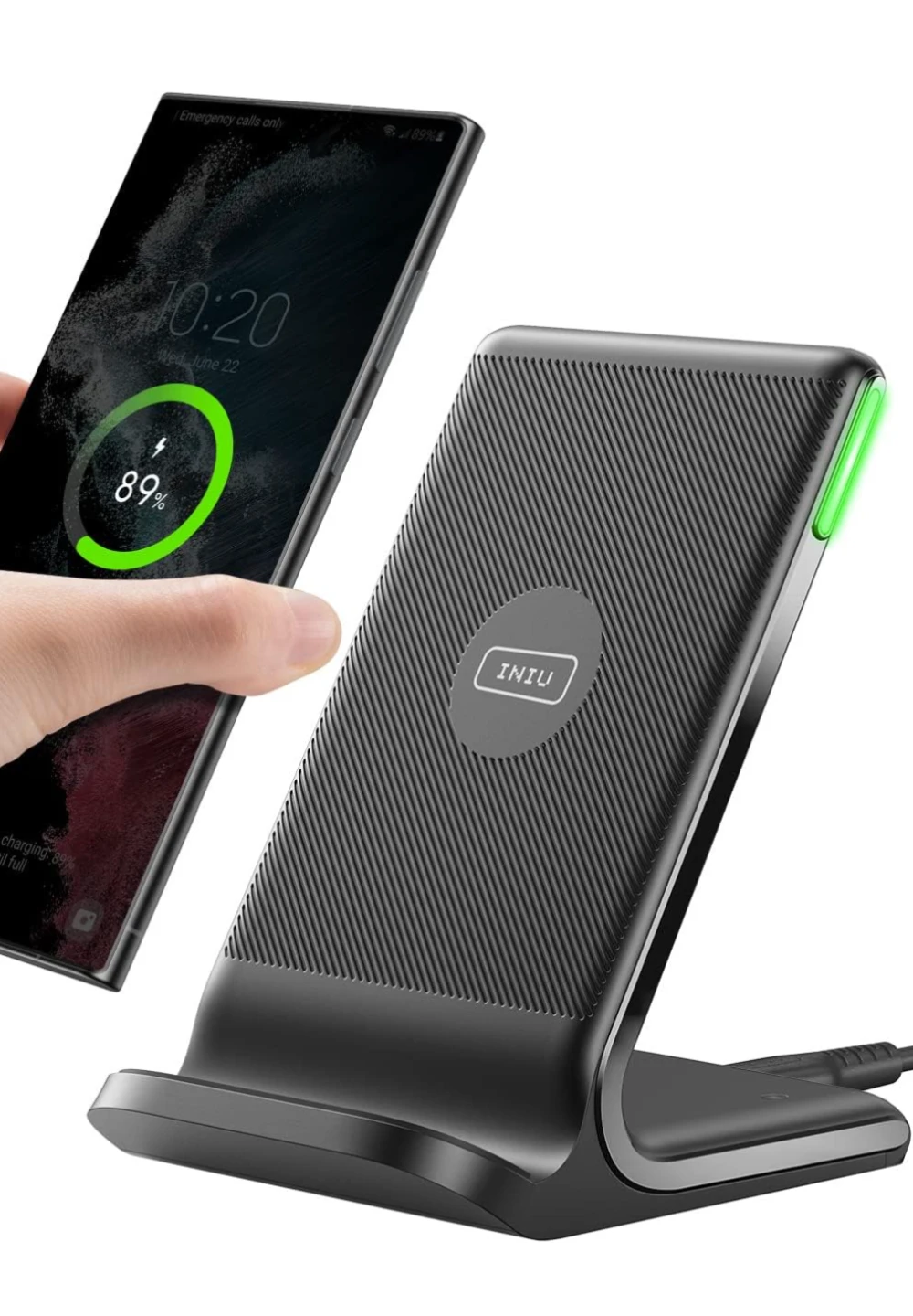 INIU Wireless Charger Stand 15W Max Fast Charging