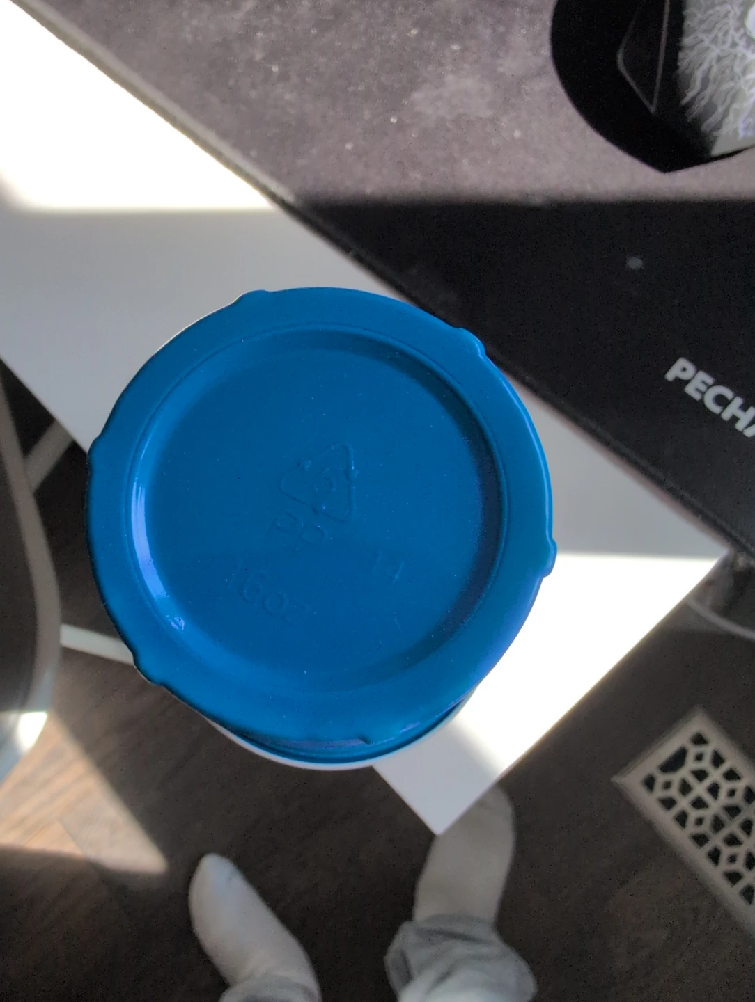 Blue Plastic Container with Stackable Cups - photo 2