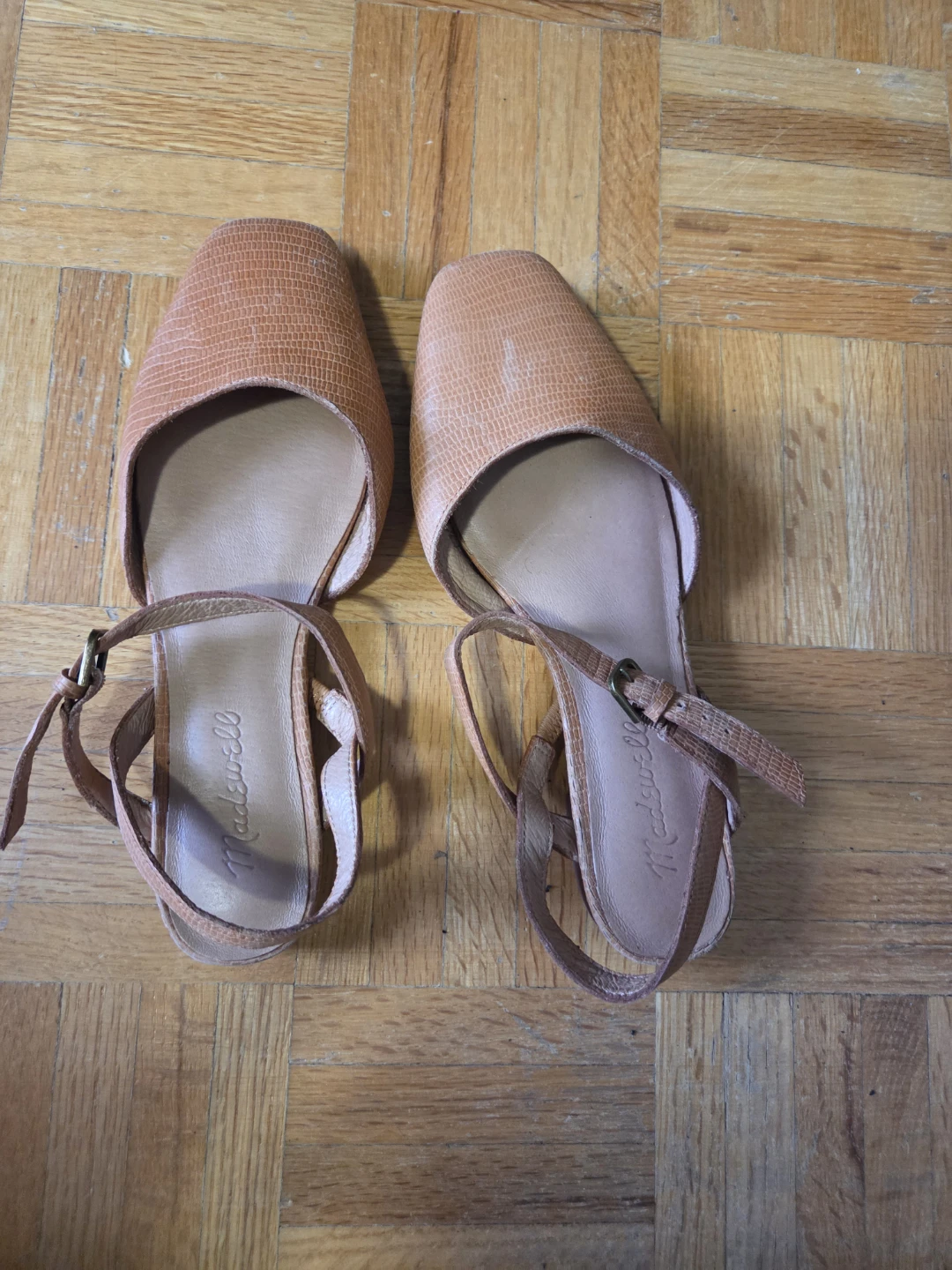 Madewell Women's Suede Ankle Strap Flats