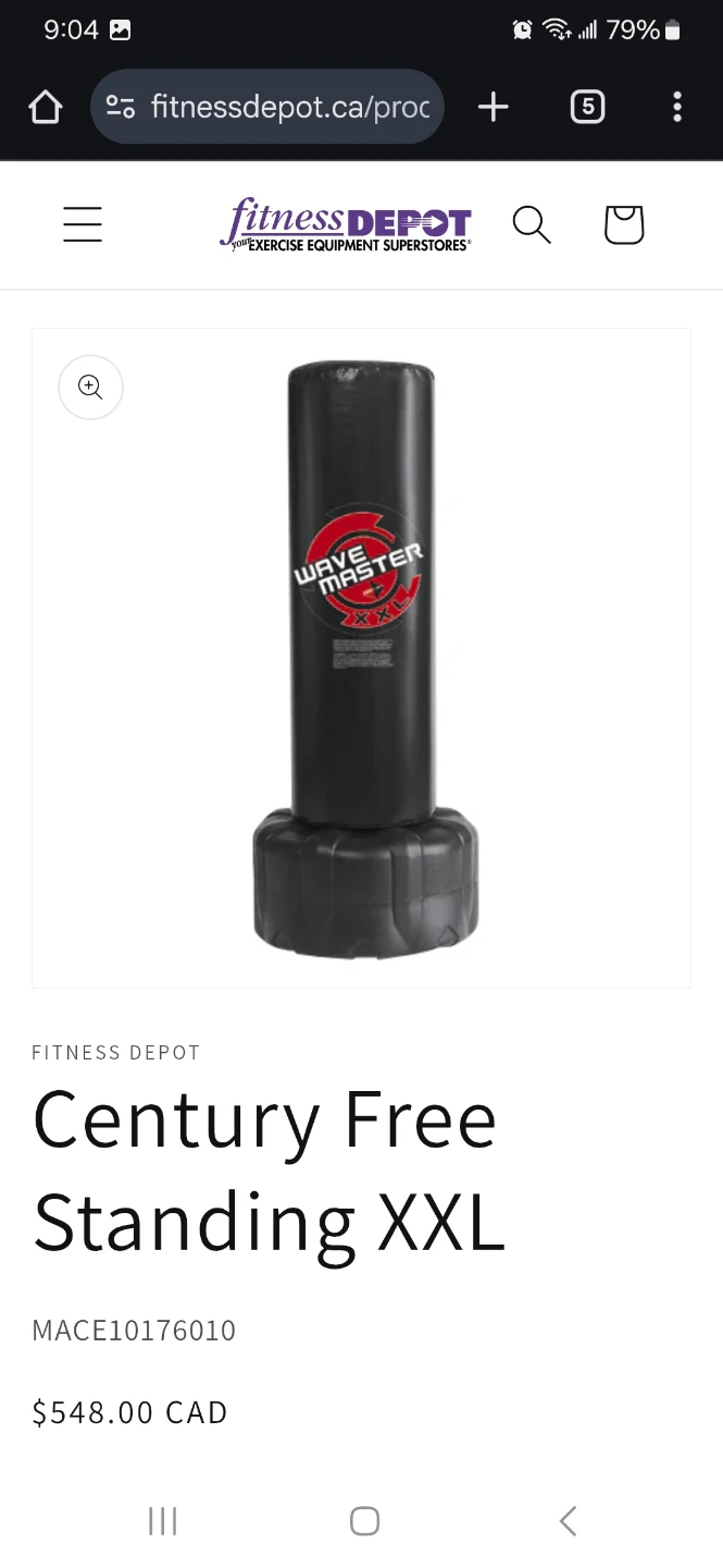 Century Wave Master XXL Free Standing Punch Bag