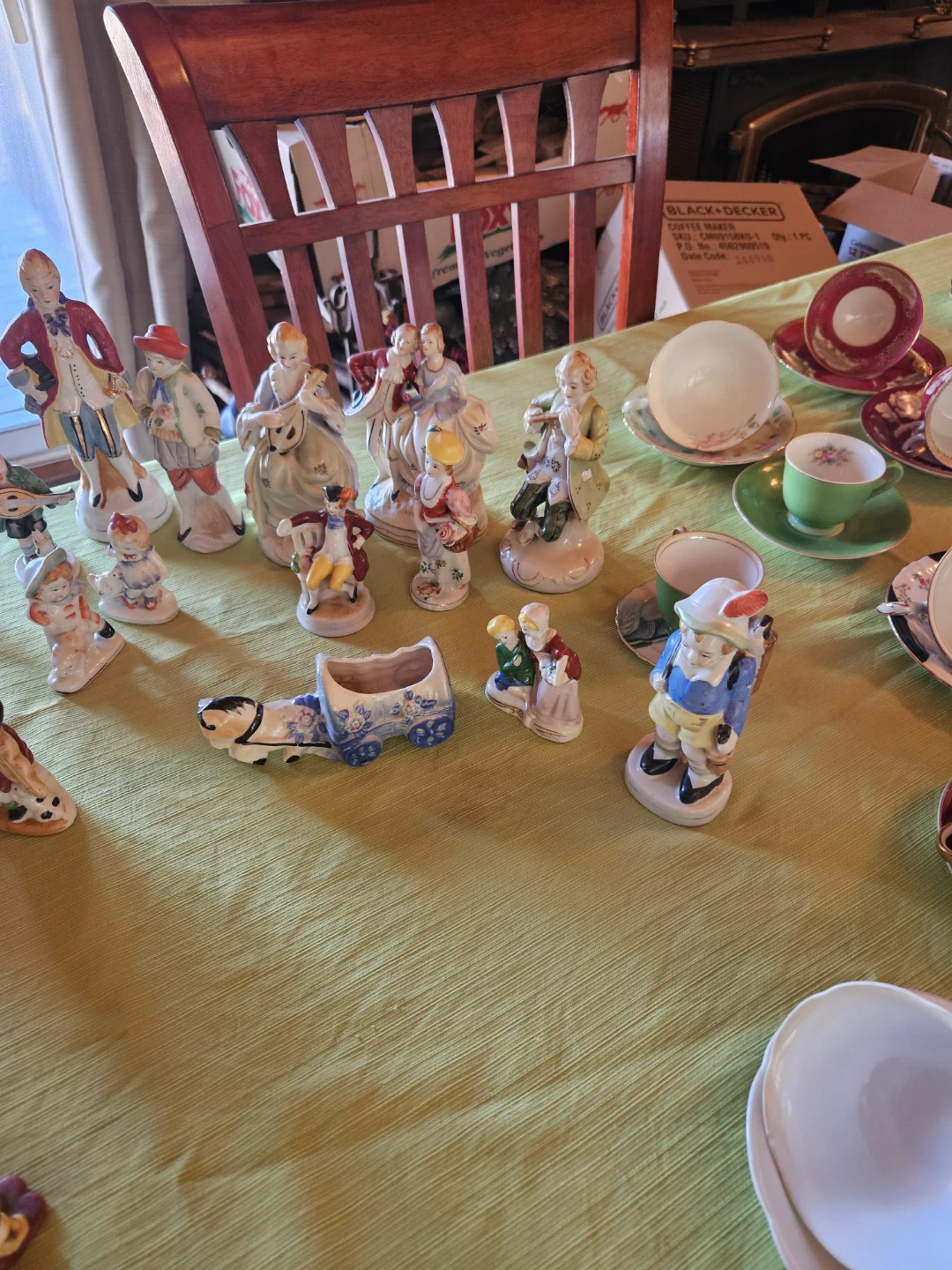 Occupied japan cups and saucers  and other artifacts