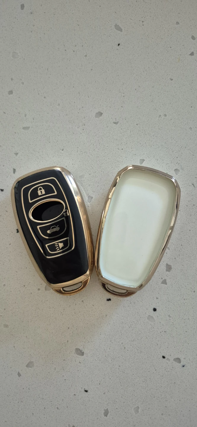 Subaru Car Key Fob Case Cover Set - White and Black - photo 4
