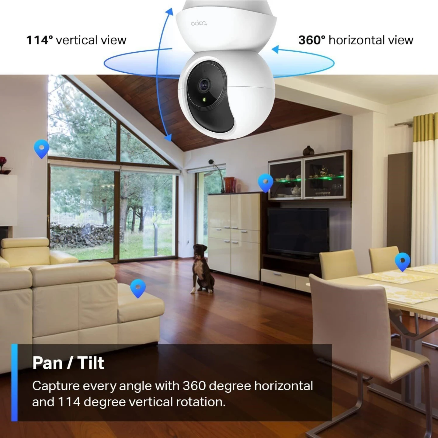 TP-Link Tapo C210 Pan/Tilt Home Security Wi-Fi Camera 2K - photo 2