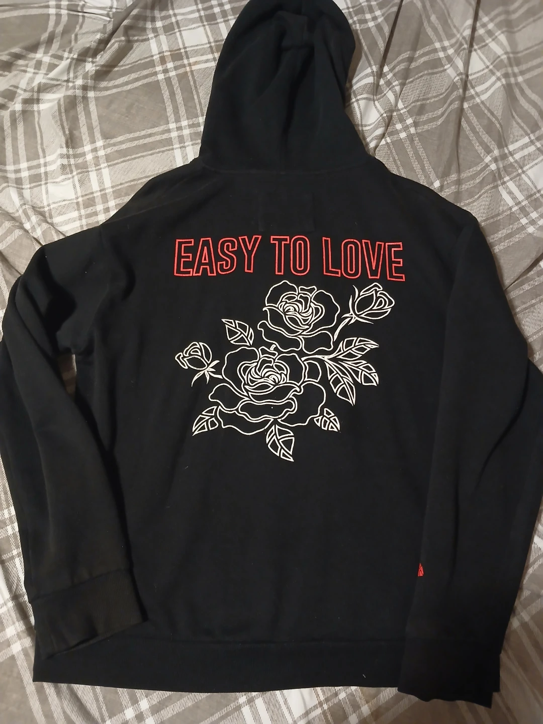 Amnesia Black Hoodie "Hard to Forget" Graphic Print Size M - photo 3