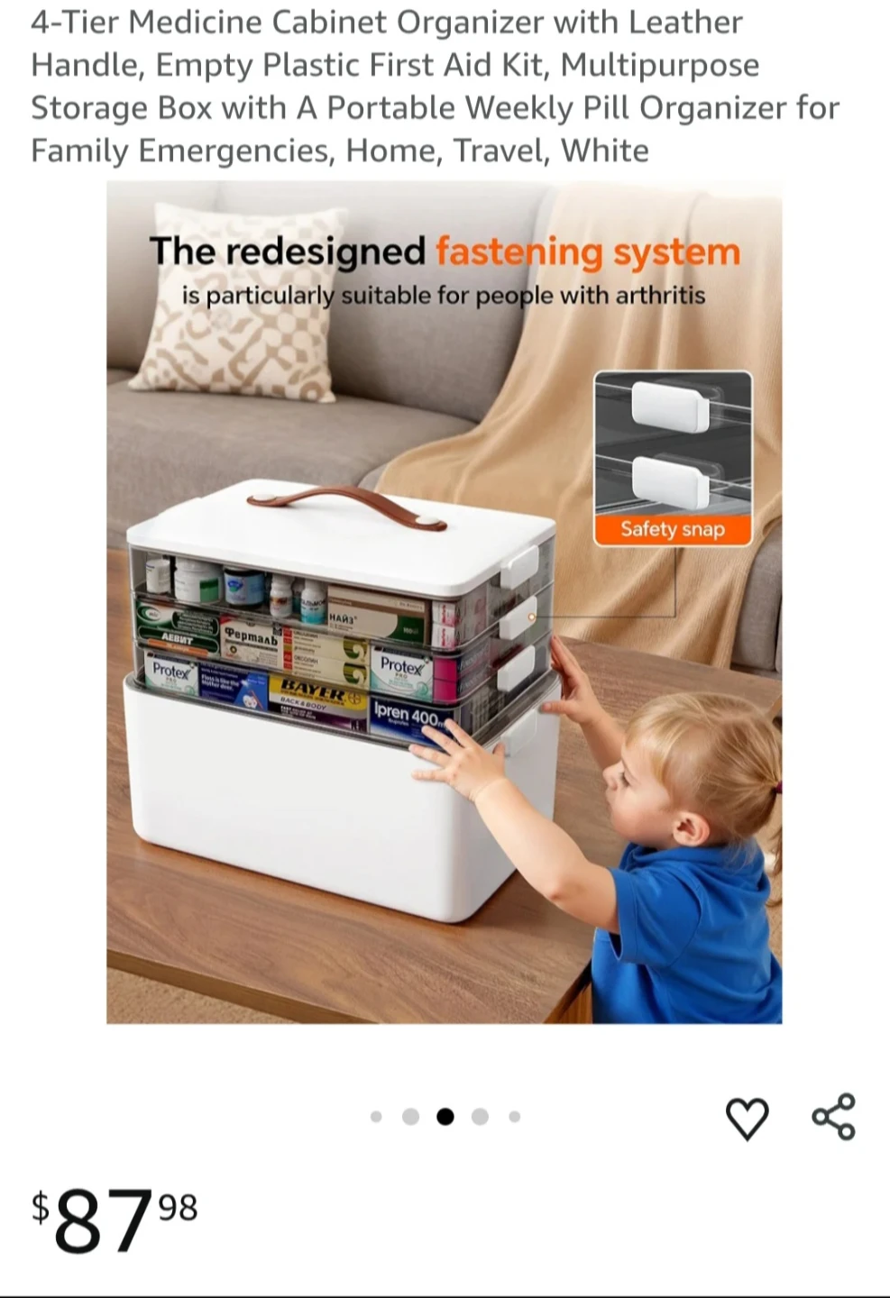 4-Tier Medicine Cabinet Organizer - photo 3