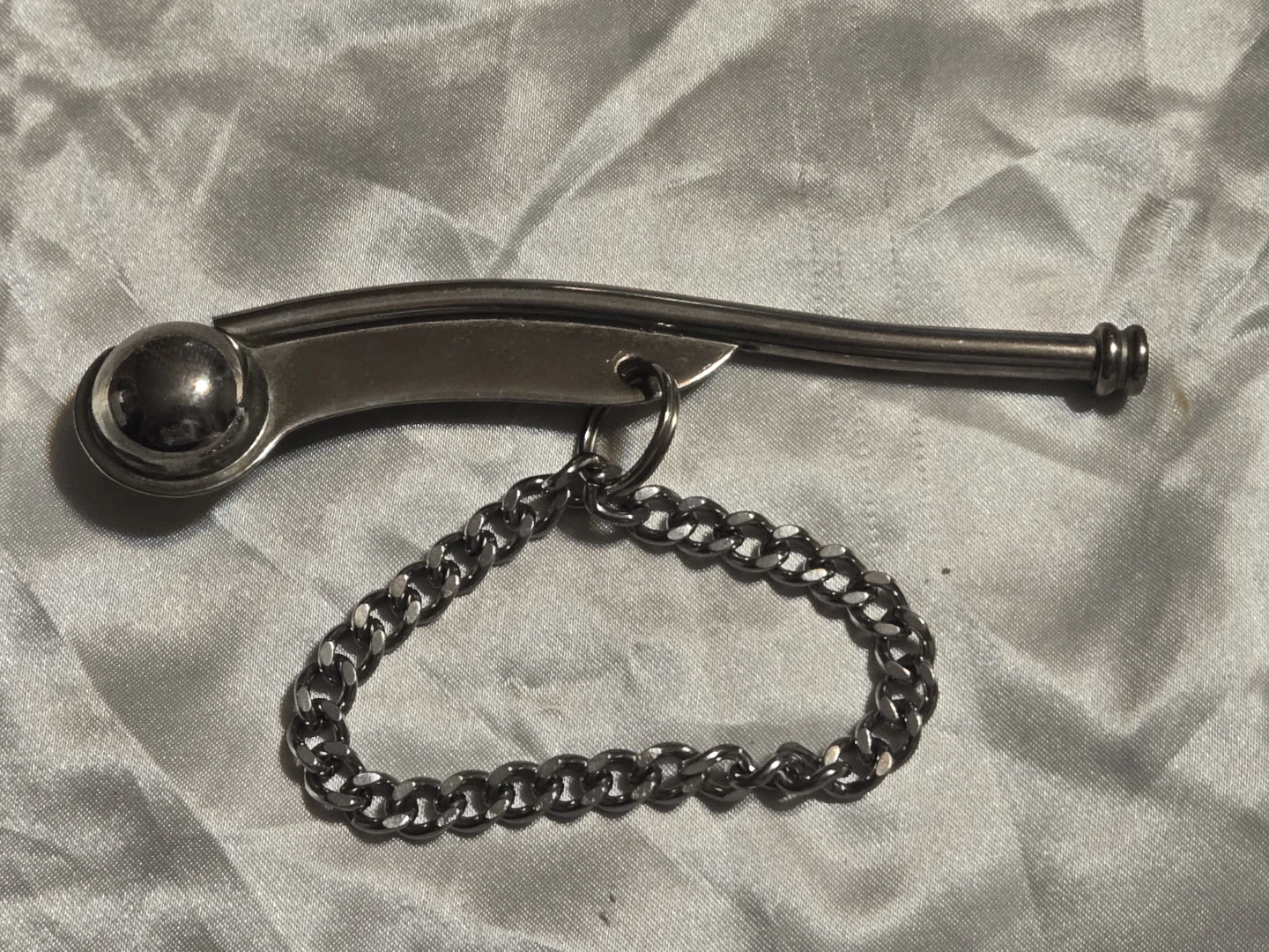 Metal Whistle with Chain
