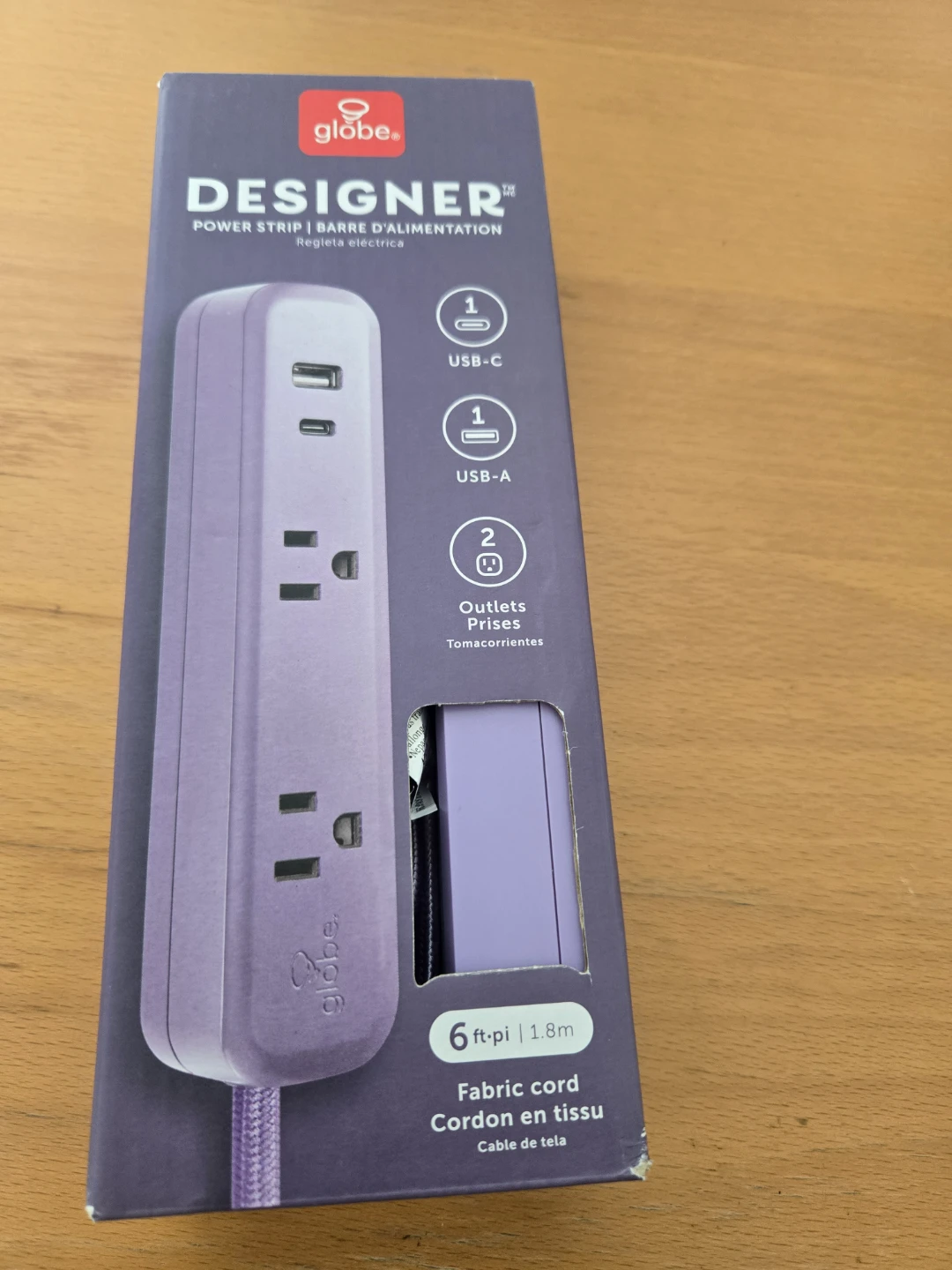 Globe Electric Designer Power Strip with USB-A and USB-C Ports - photo 4