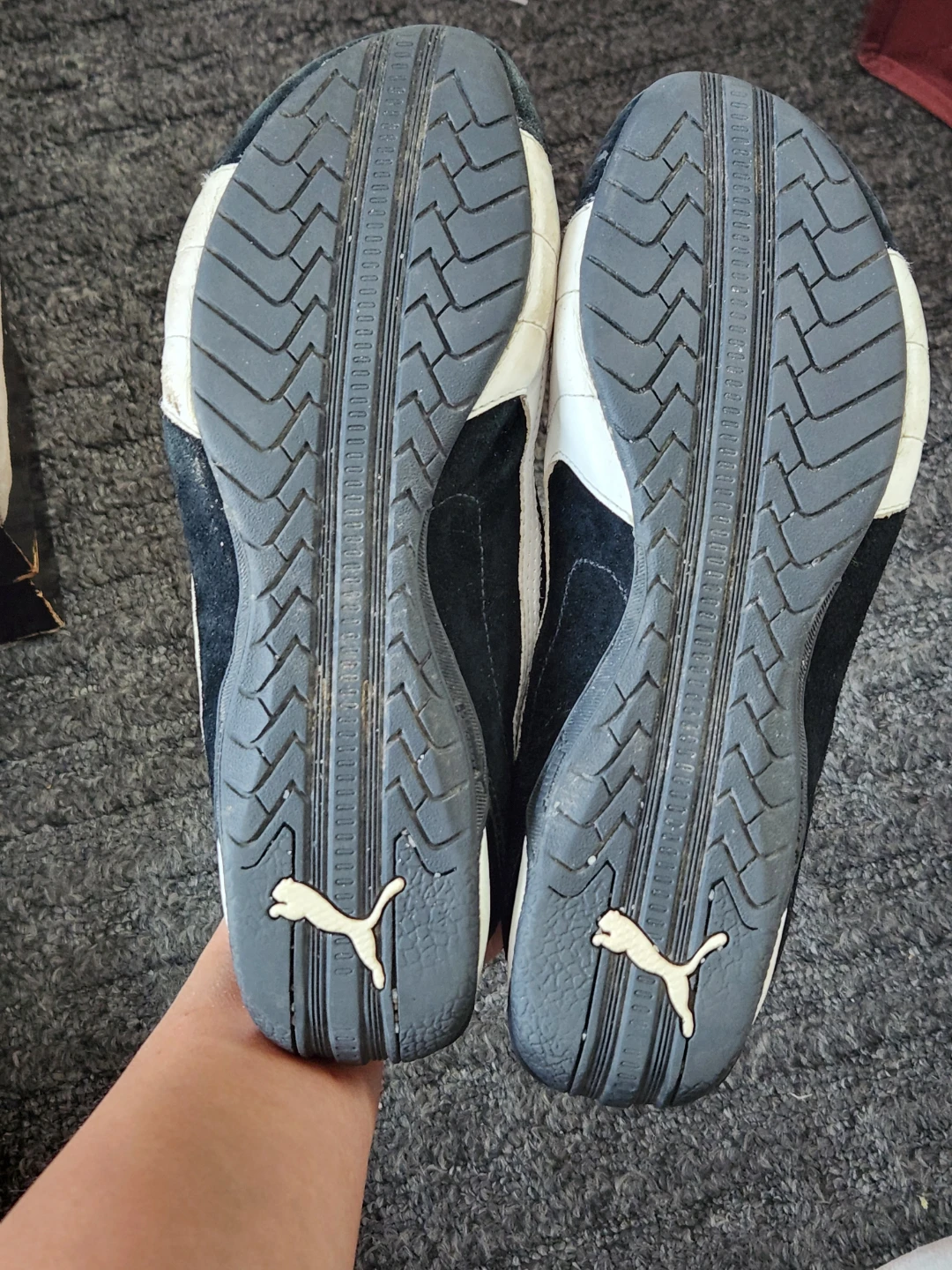Puma Drift Cat Black and White Suede Sneakers - photo 3
