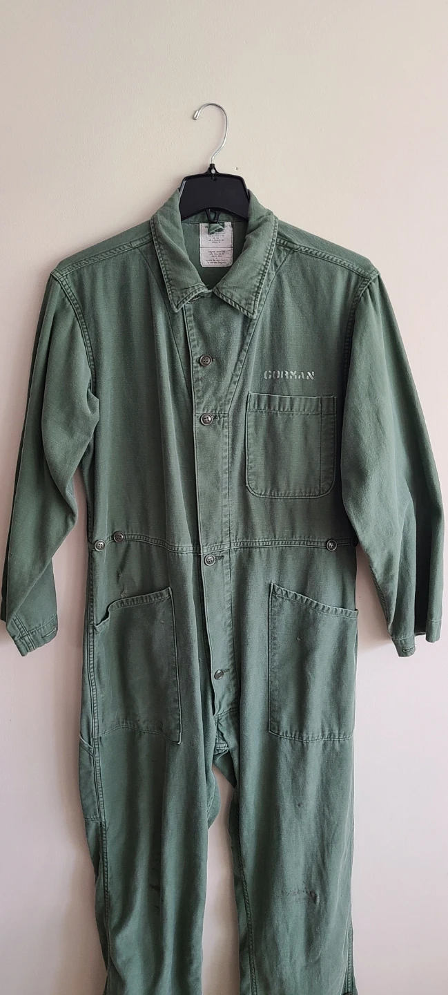 US Military Heavy Cotton Coveralls - Surplus - photo 3