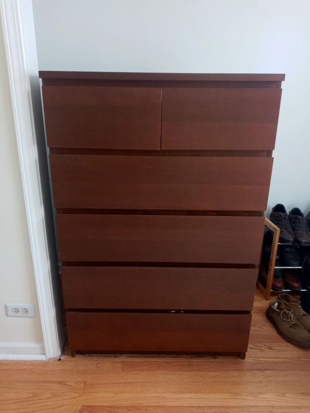 Ikea Dark Brown 3 Drawer Dresser - photo 2