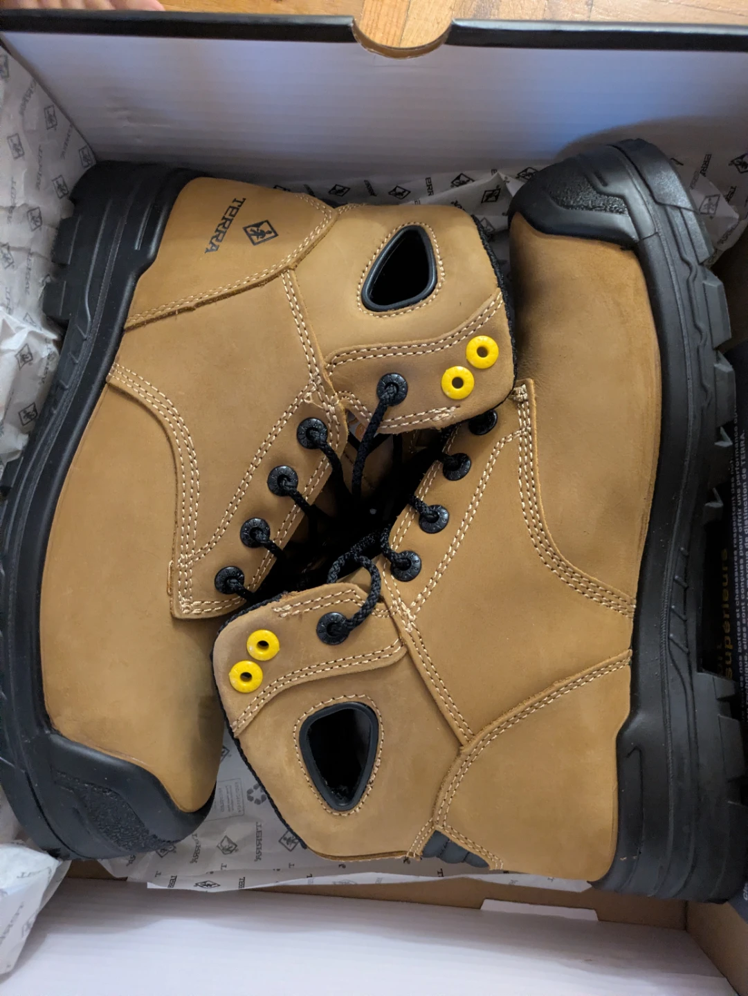 Terra Work Boots - Brown - Size 8 US / 41 EU - photo 3
