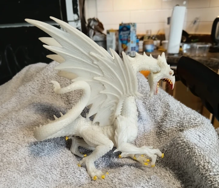 White Dragon Figurine Toy
