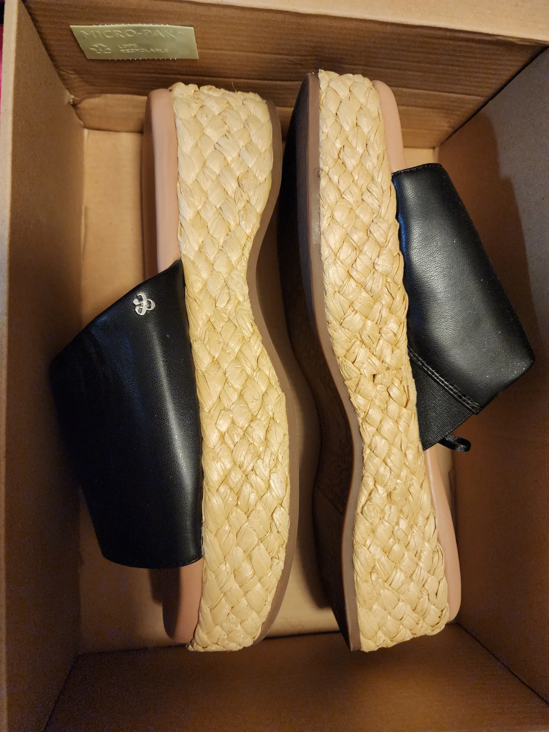 Sam & Libby Women's Black Slide Sandals - Size 8.5 - photo 3
