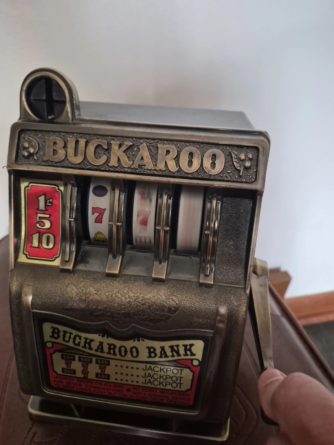 Buckaroo Bank Slot Machine Coin Bank - photo 4