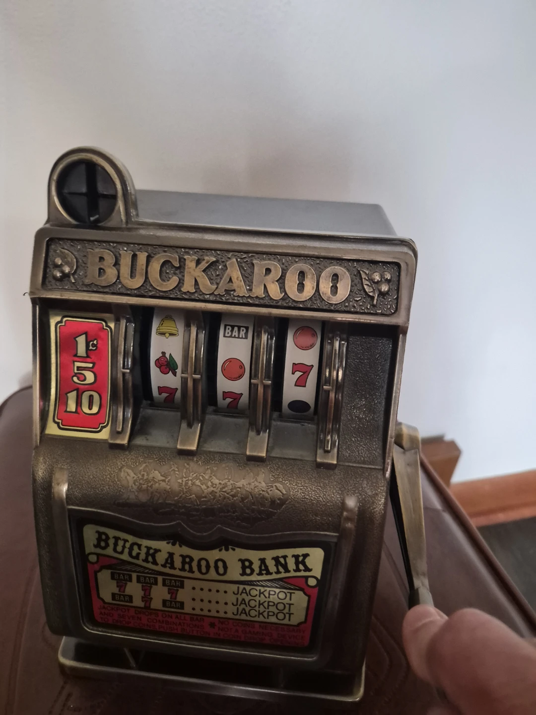 Buckaroo Bank Slot Machine Coin Bank - photo 5