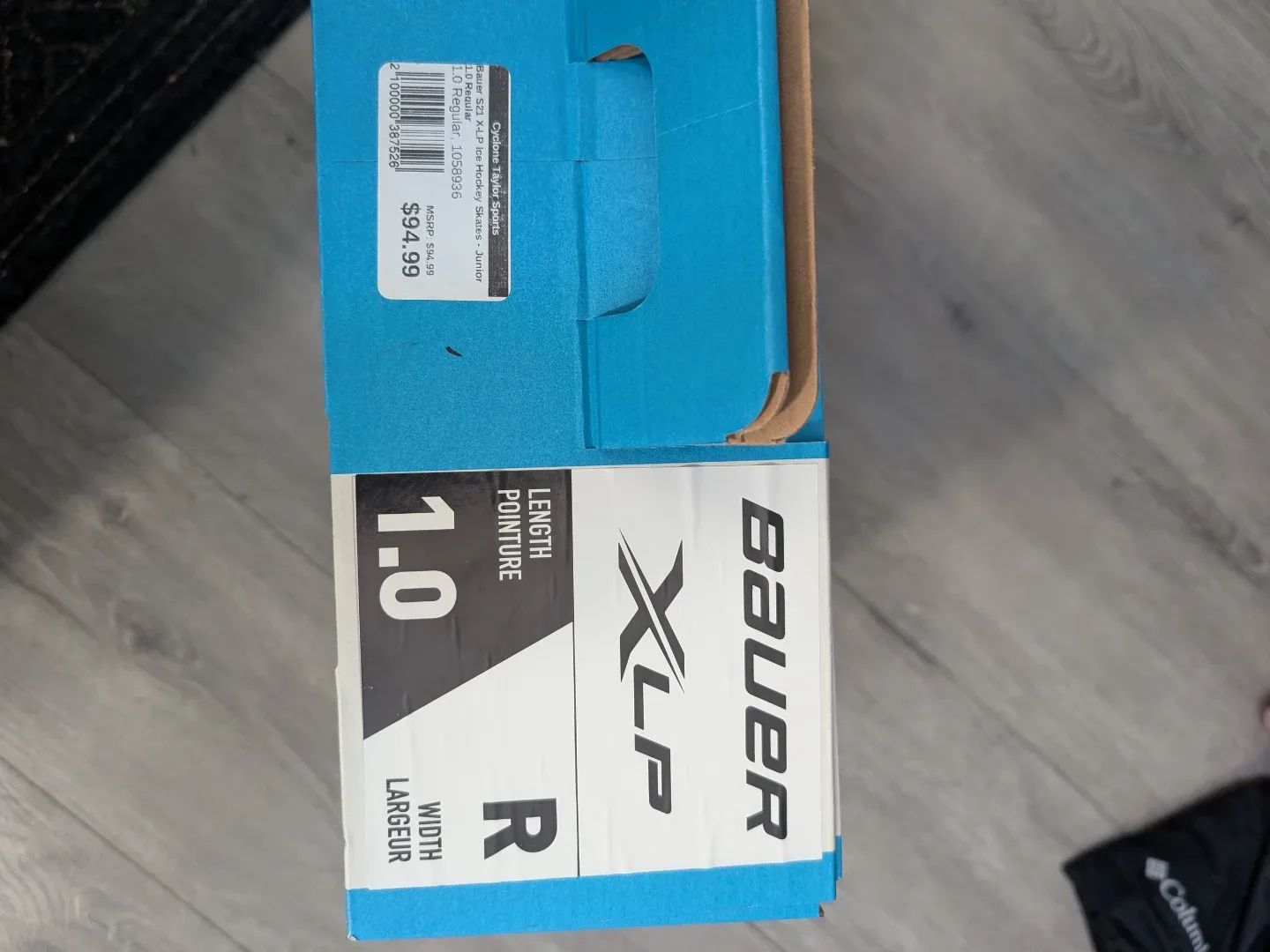 Bauer XLP Ice Skates Size 1.0 R Junior