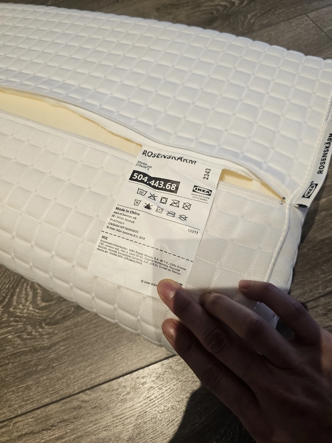 IKEA ROSENSKÄRM Pillow - White - photo 4