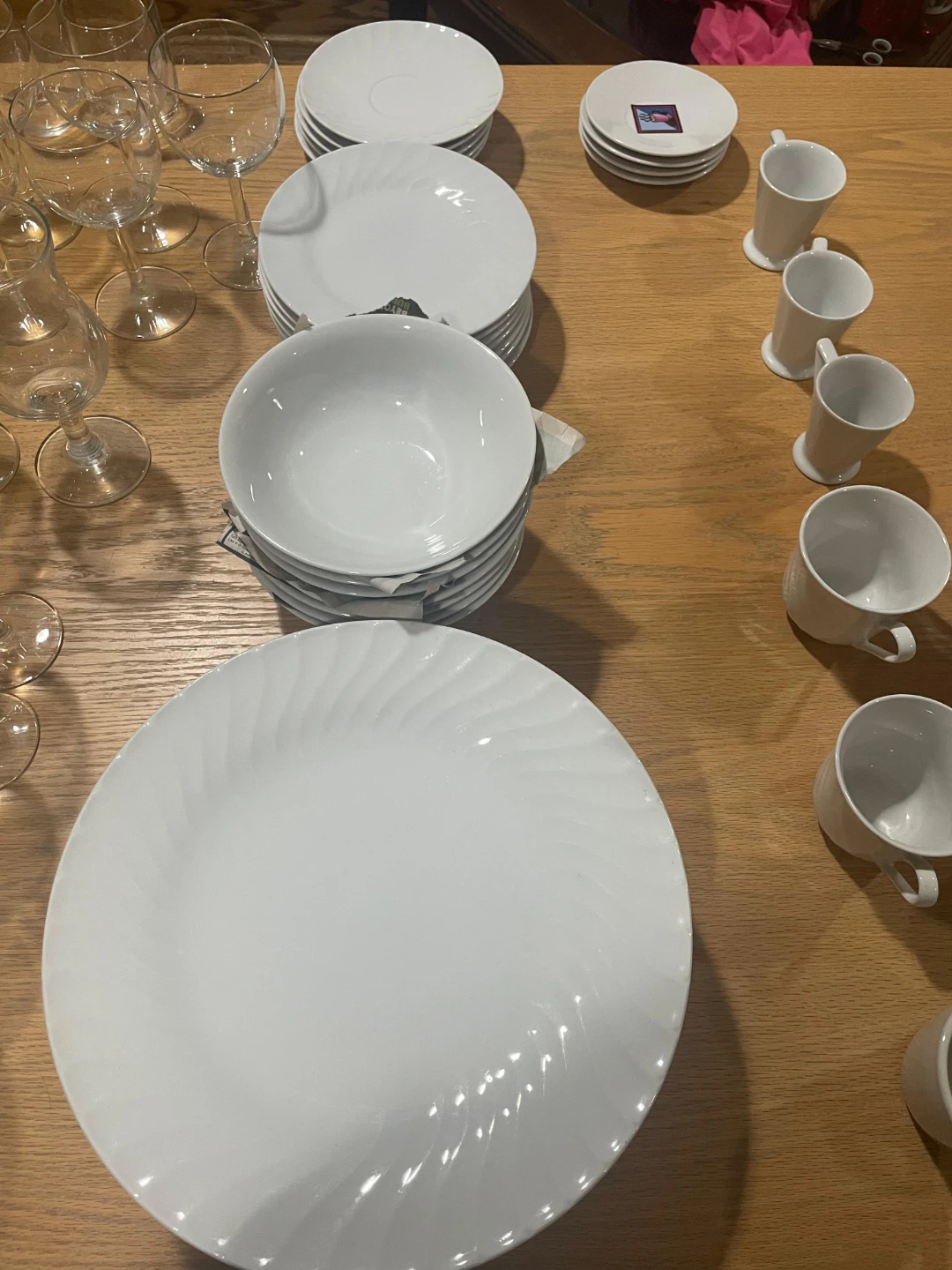 Matching White Ceramic Dinnerware Set - photo 3