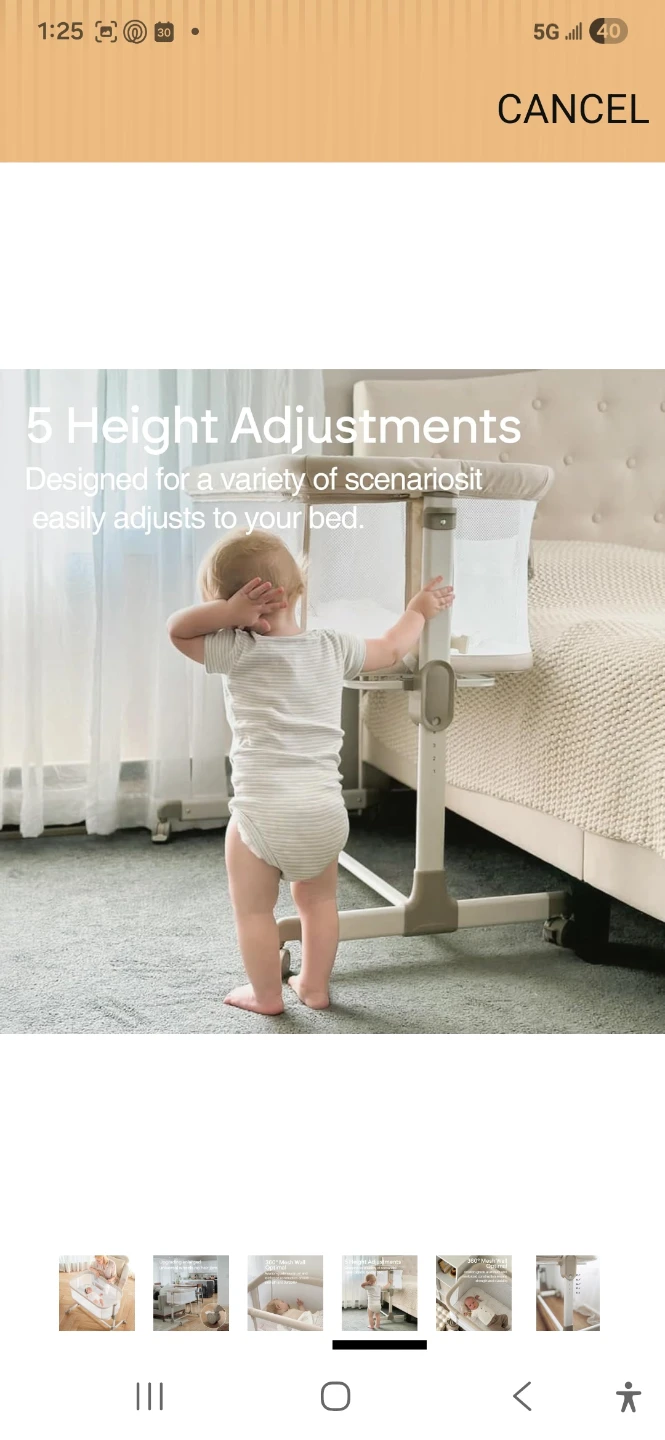 Adjustable Baby Bassinet - photo 2