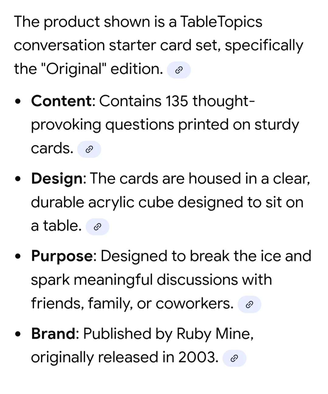 TableTopics Original Conversation Starters Card Set - photo 5