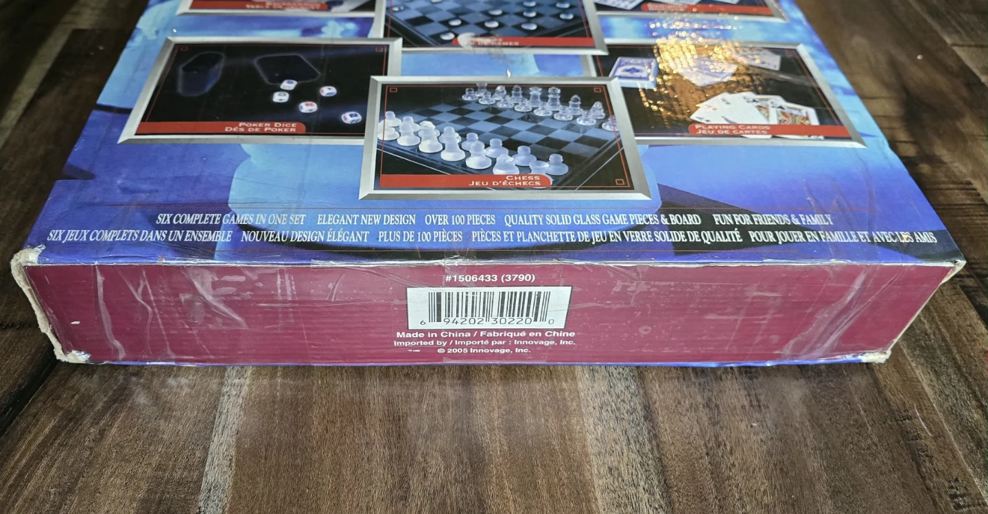 Six in One Deluxe Glass Game Set - photo 5
