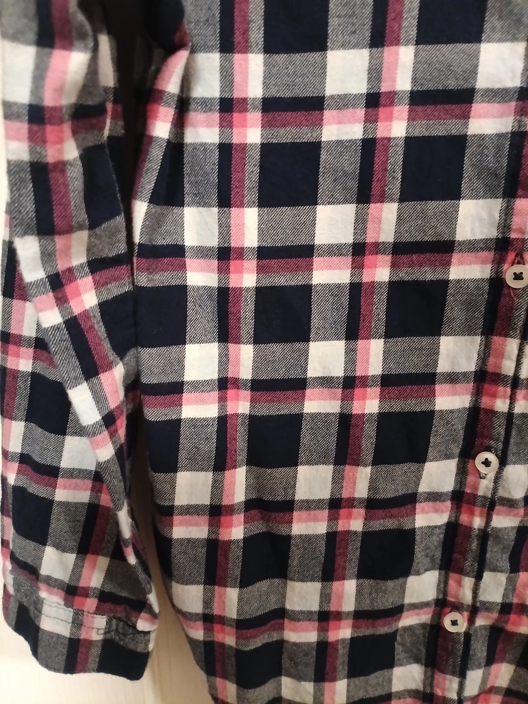 Kids Blue/pink plaid button up - photo 3