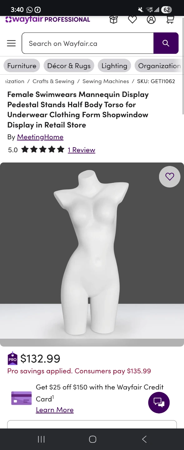 Mannequin Female Torso Display - photo 4