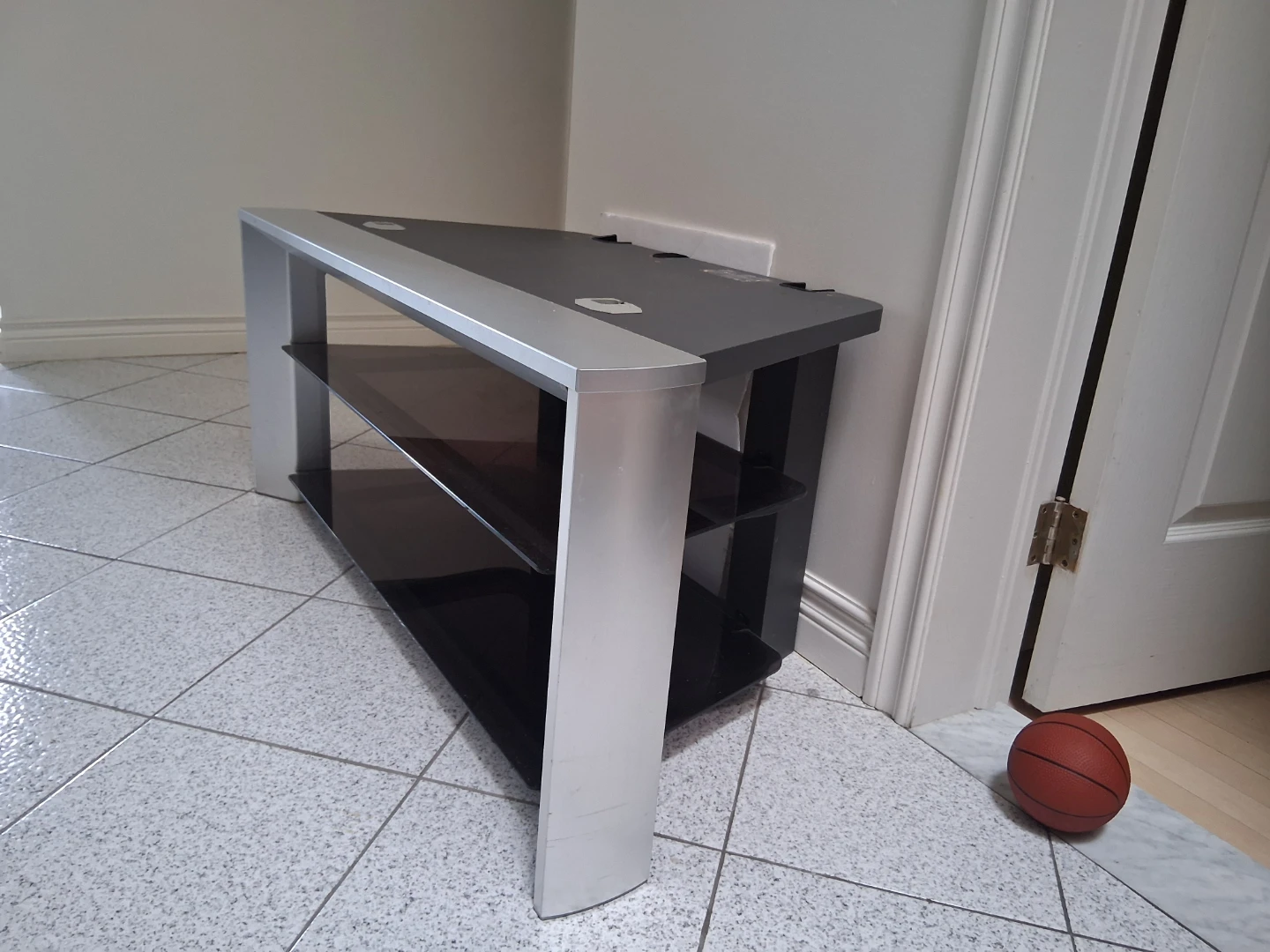 TV Stand with Glass Shelves - photo 2