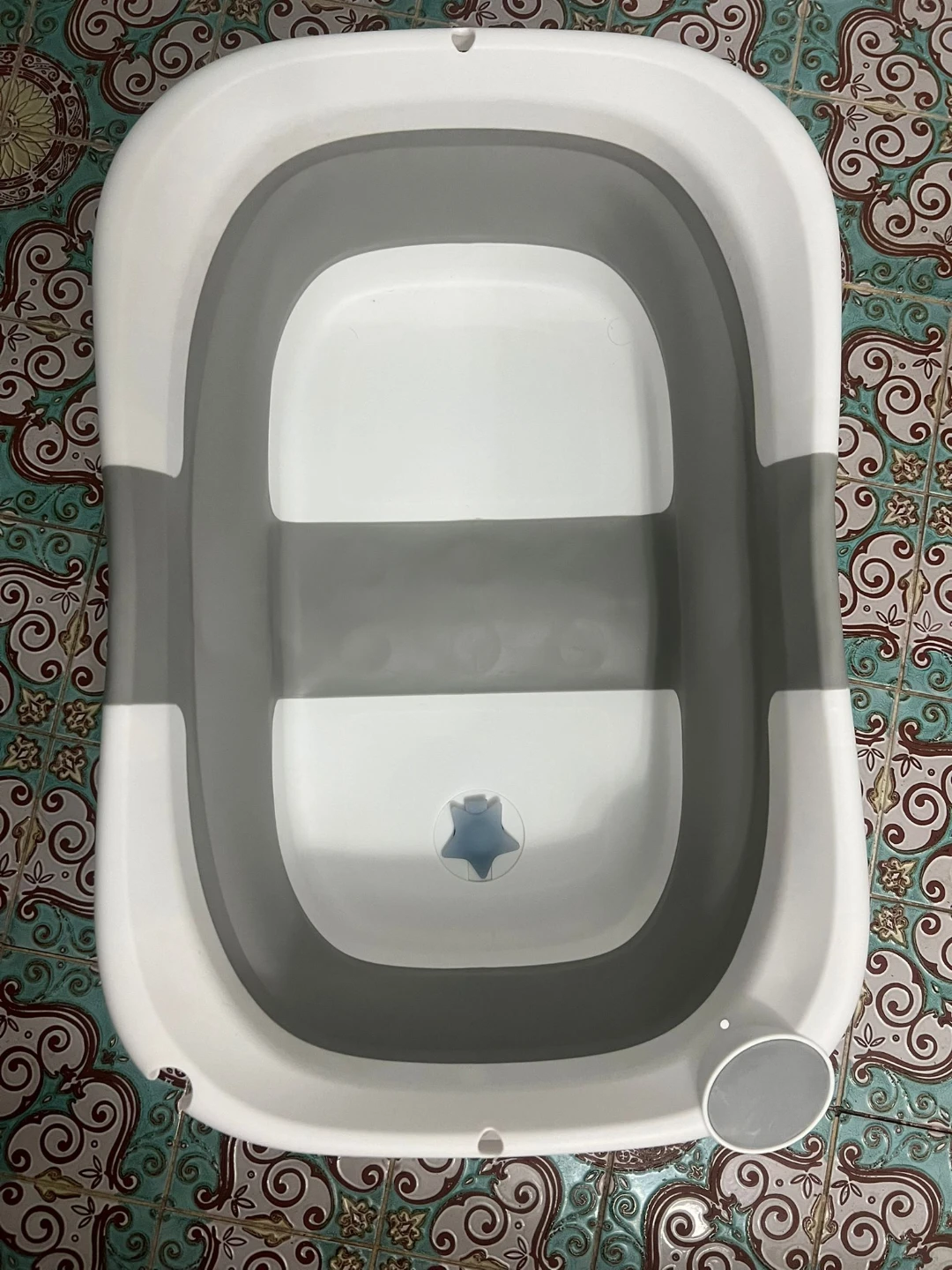 Collapsible Baby Bathtub - White and Grey - photo 2