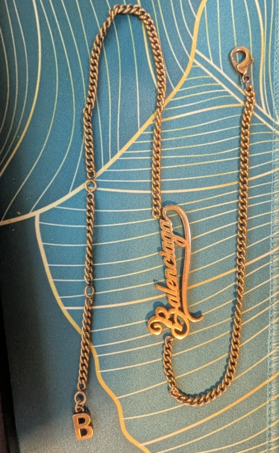 BALENCIAGA Typo Valentine Necklace