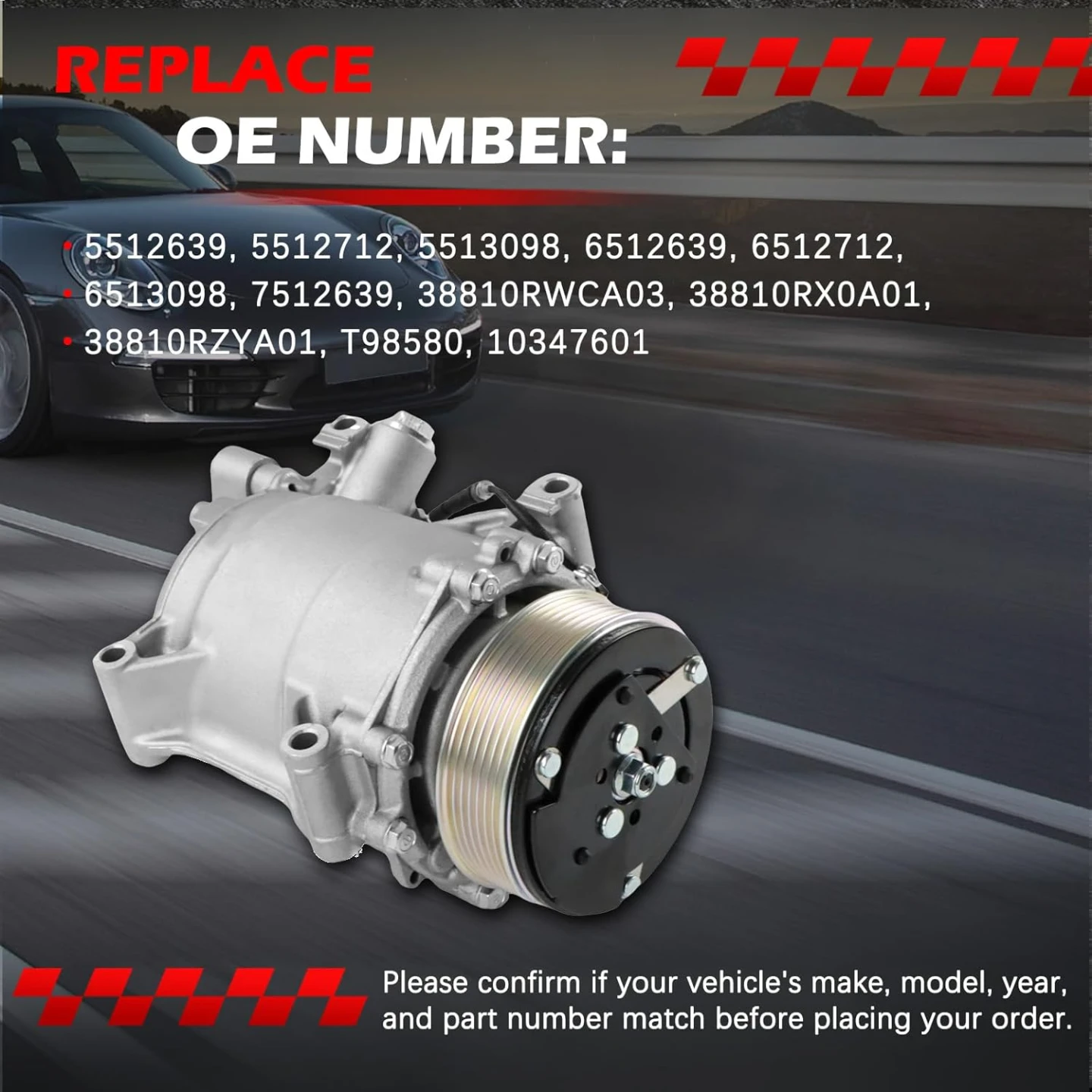 AC Compressor for Honda CR-V RDX - photo 4