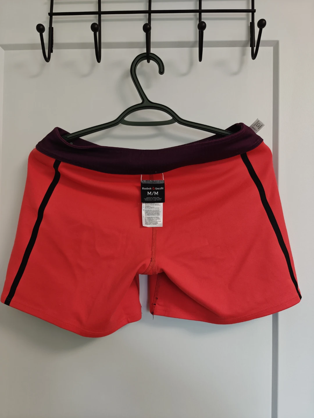 Reebok CrossFit Reversible Running Shorts M/M Burgundy & Orange - photo 4