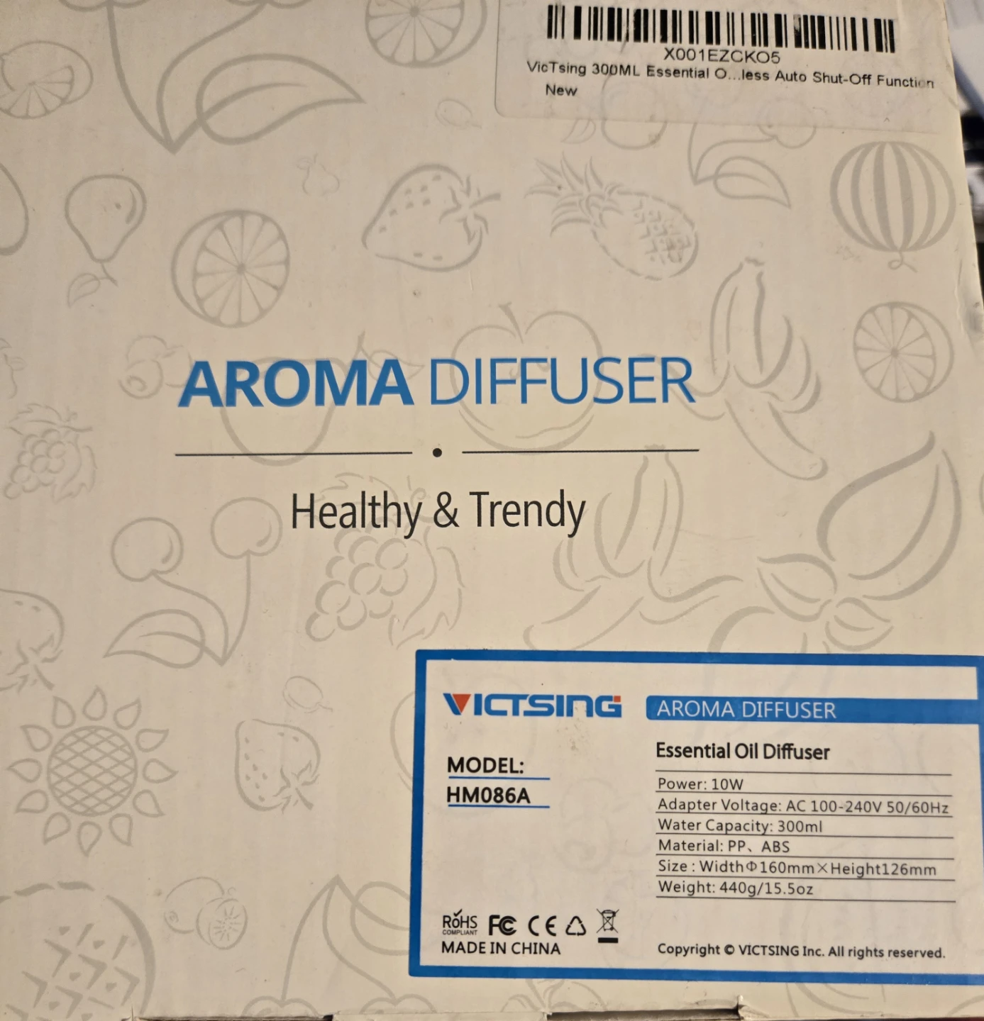 VICTSING Aroma Diffuser HM086A - 300ML
