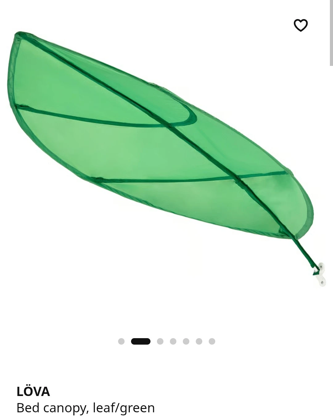 IKEA LÖVA Bed Canopy Leaf Green