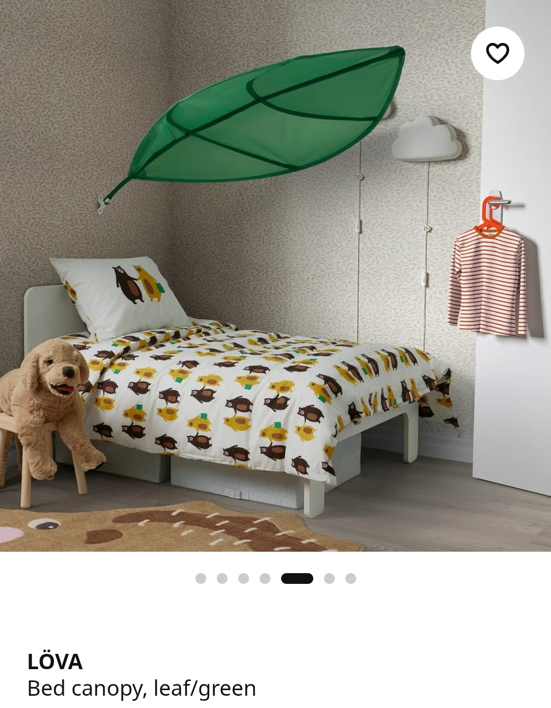 IKEA LÖVA Bed Canopy Leaf Green - photo 2