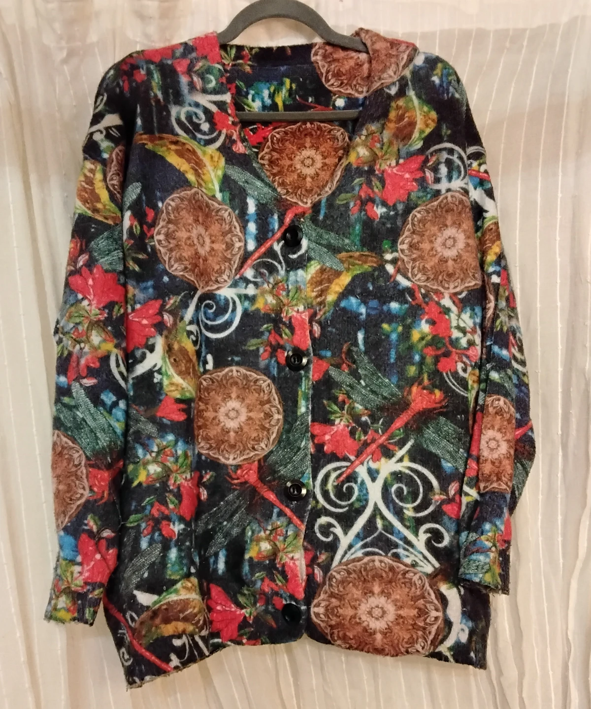 Floral Dragonfly Cardigan