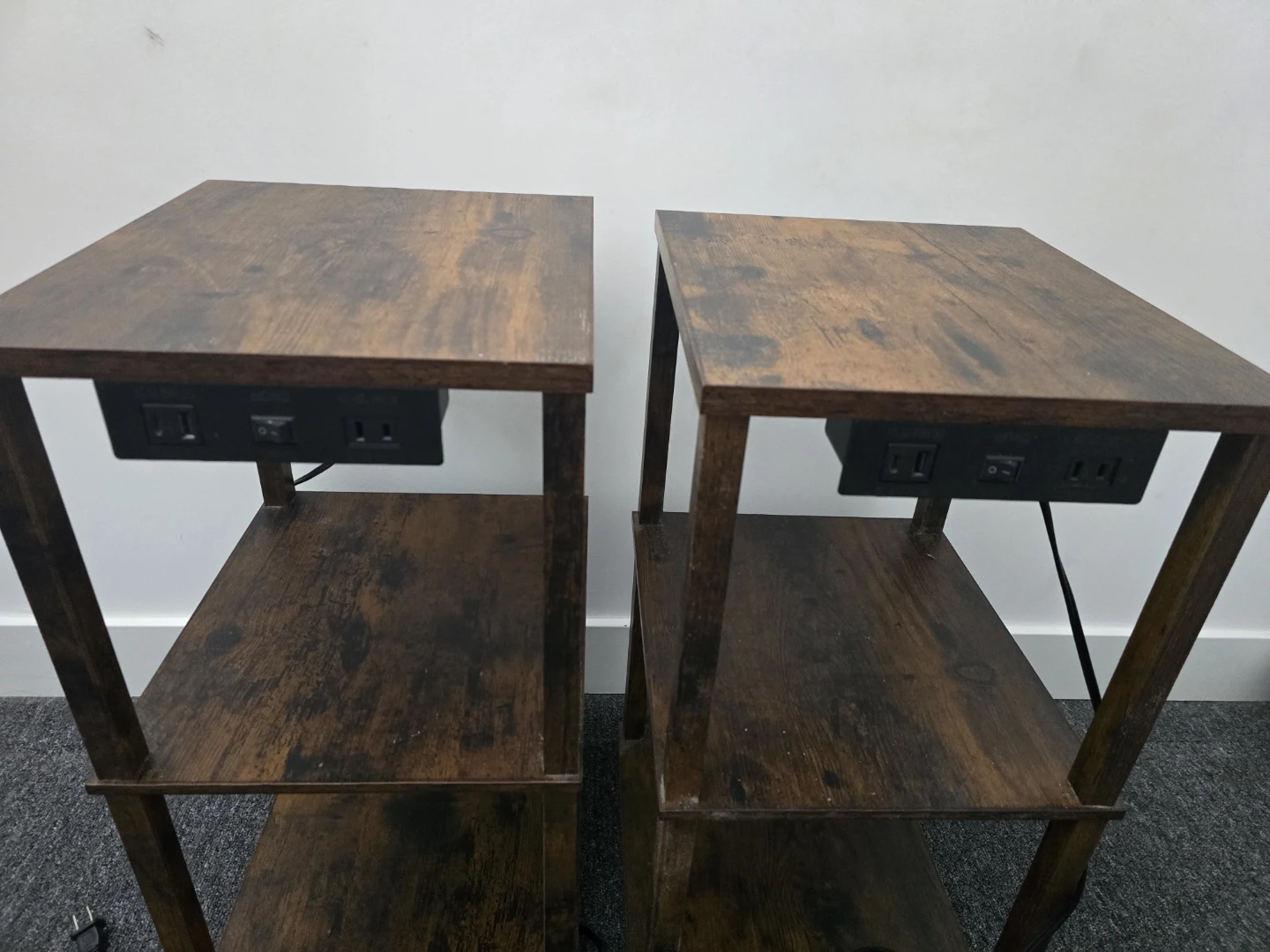 2 Wood Finished Night Stand - photo 3