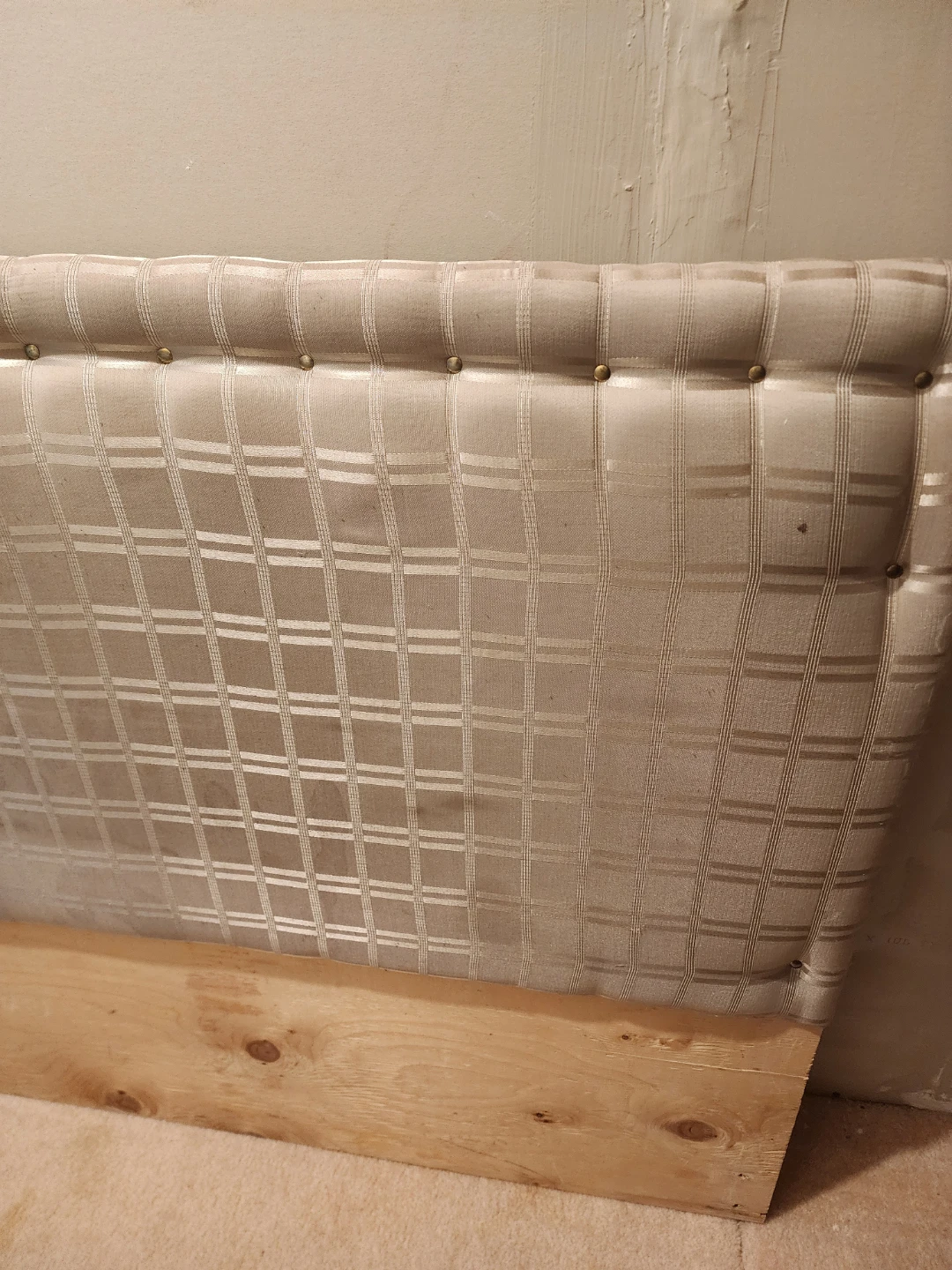 Tufted Upholstered Headboard with Wood Backing - photo 2