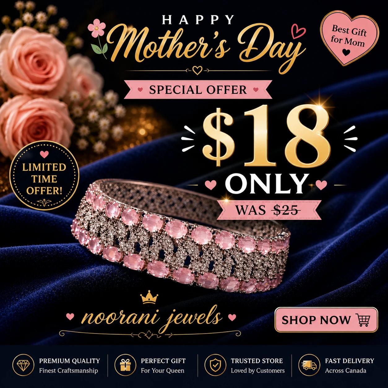 Noorani Jewels Bracelet - Special Mother's Day Offer