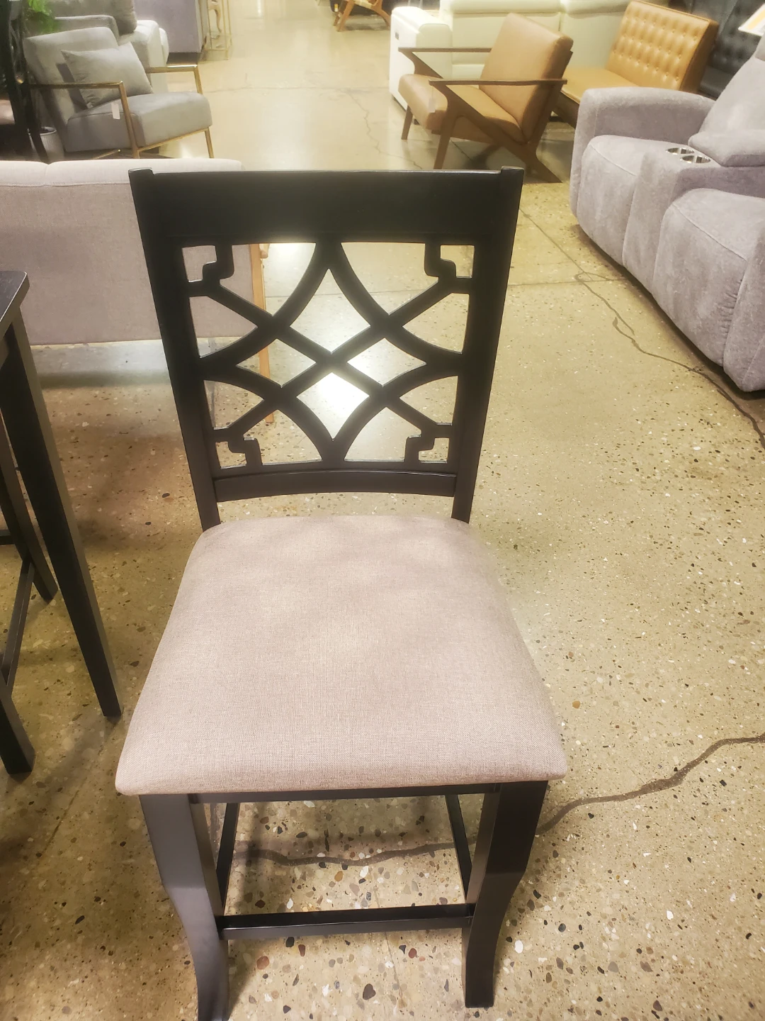 Black Counter Height Dining Set with 4 Chairs - photo 3