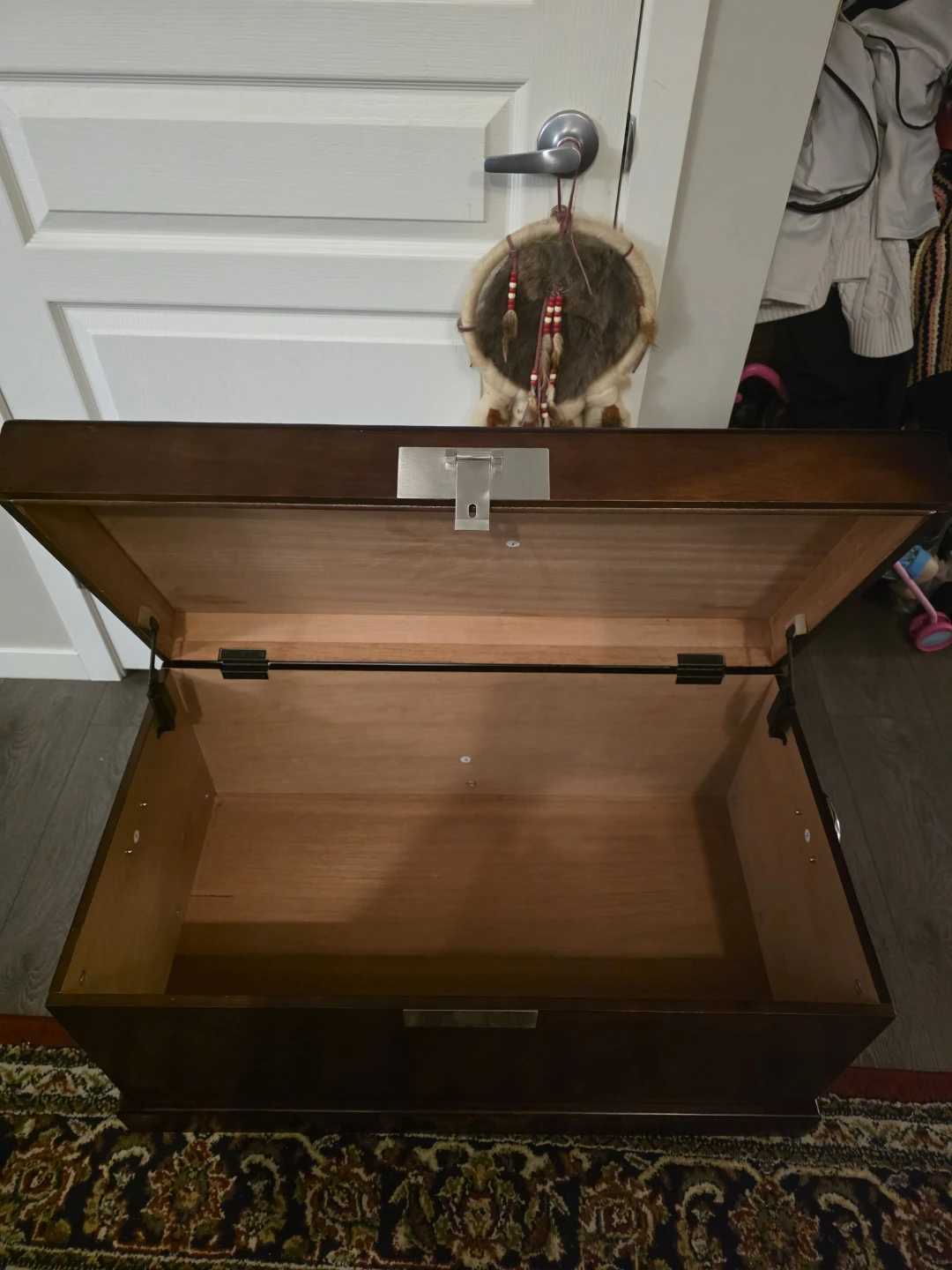 Wooden Storage Chest Trunk - photo 3