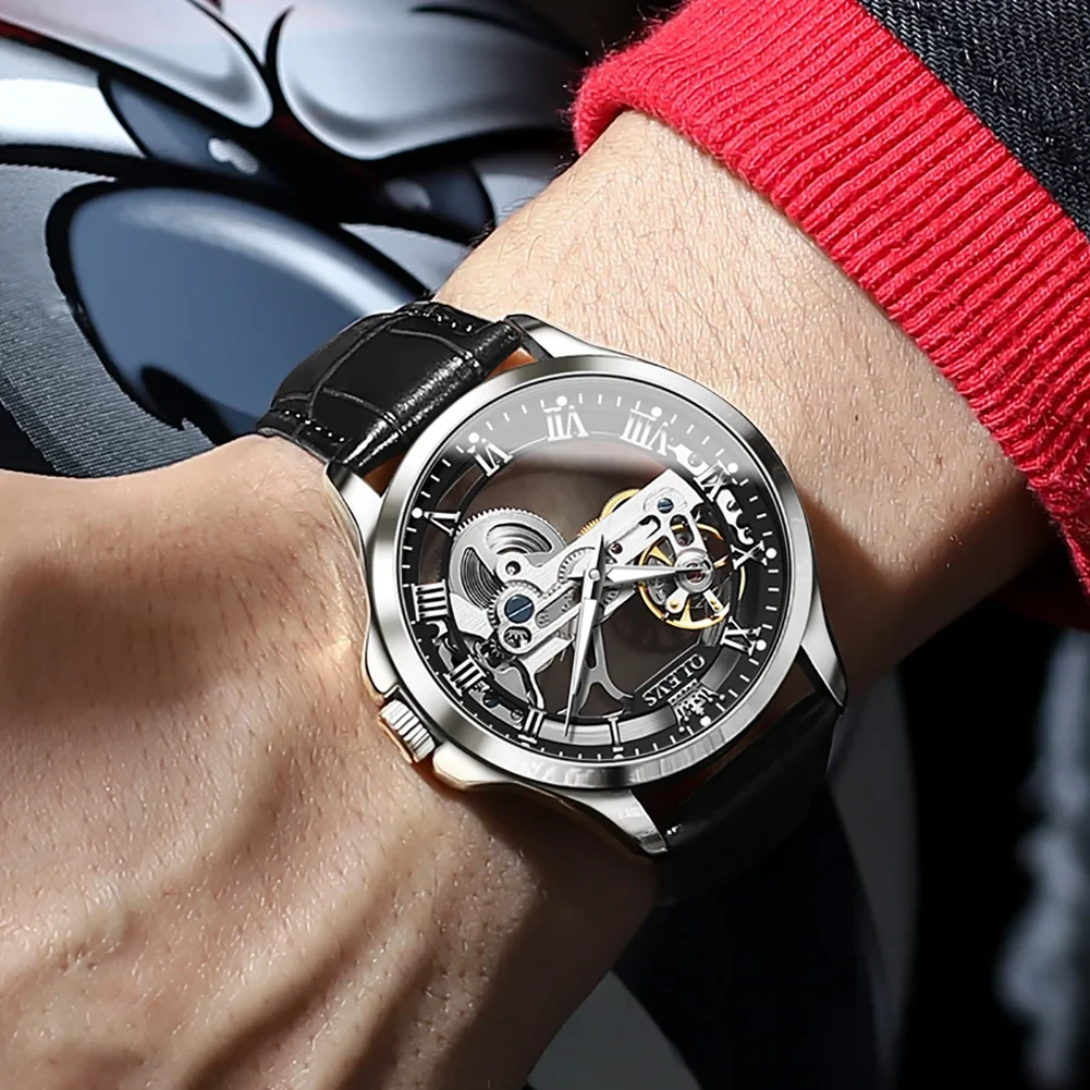 OLEVS Men's Automatic Skeleton Watch - photo 2