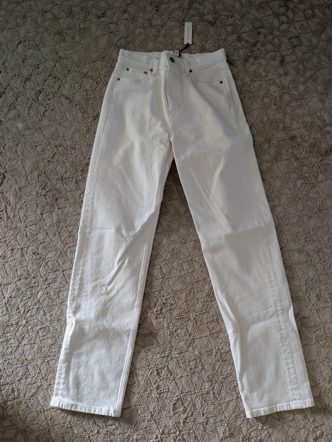 Banana Republic White High Rise Straight Jeans Size 27