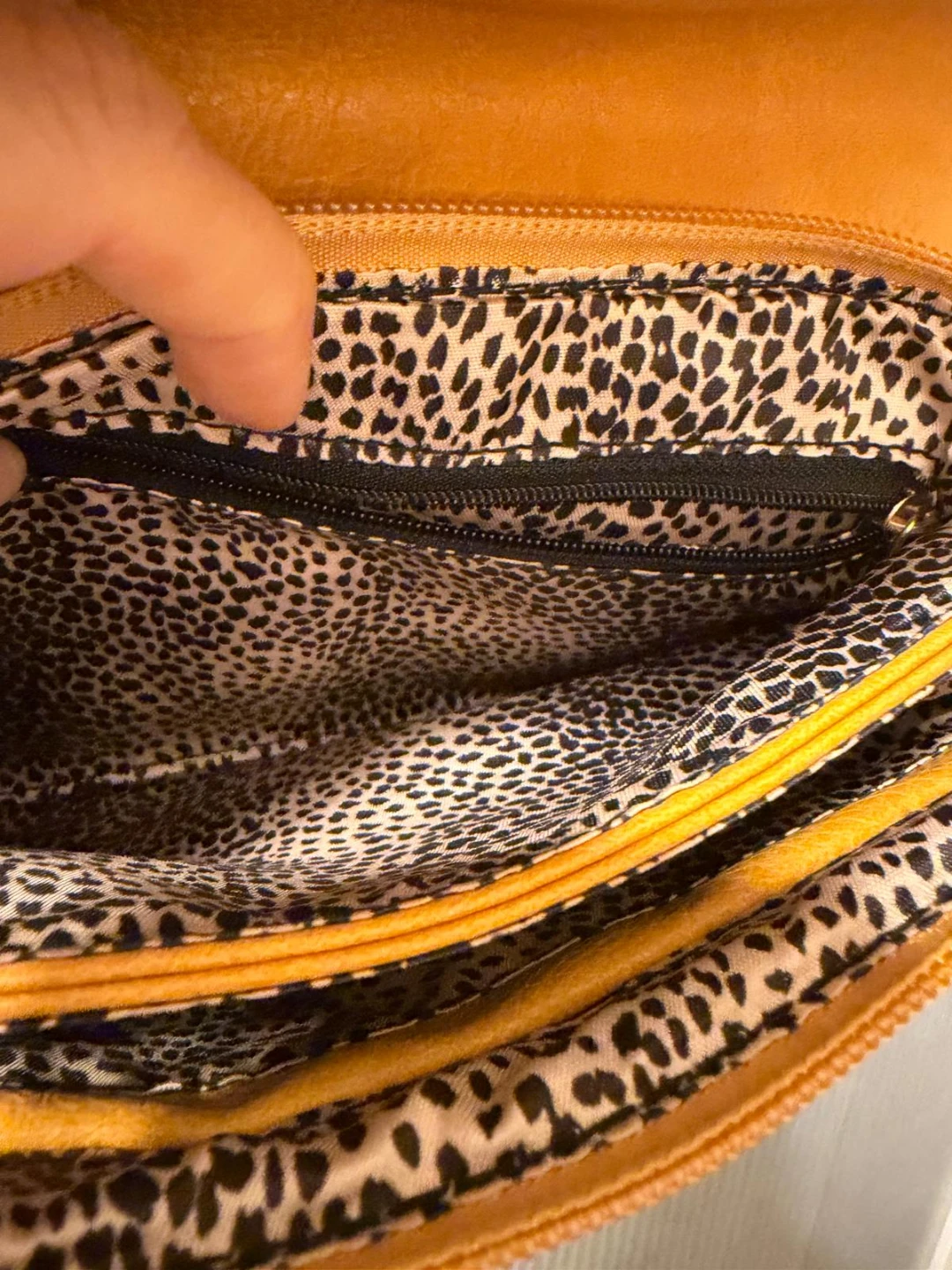 Yellow mustsrd Quilted clutch Crossbody Bag - photo 2