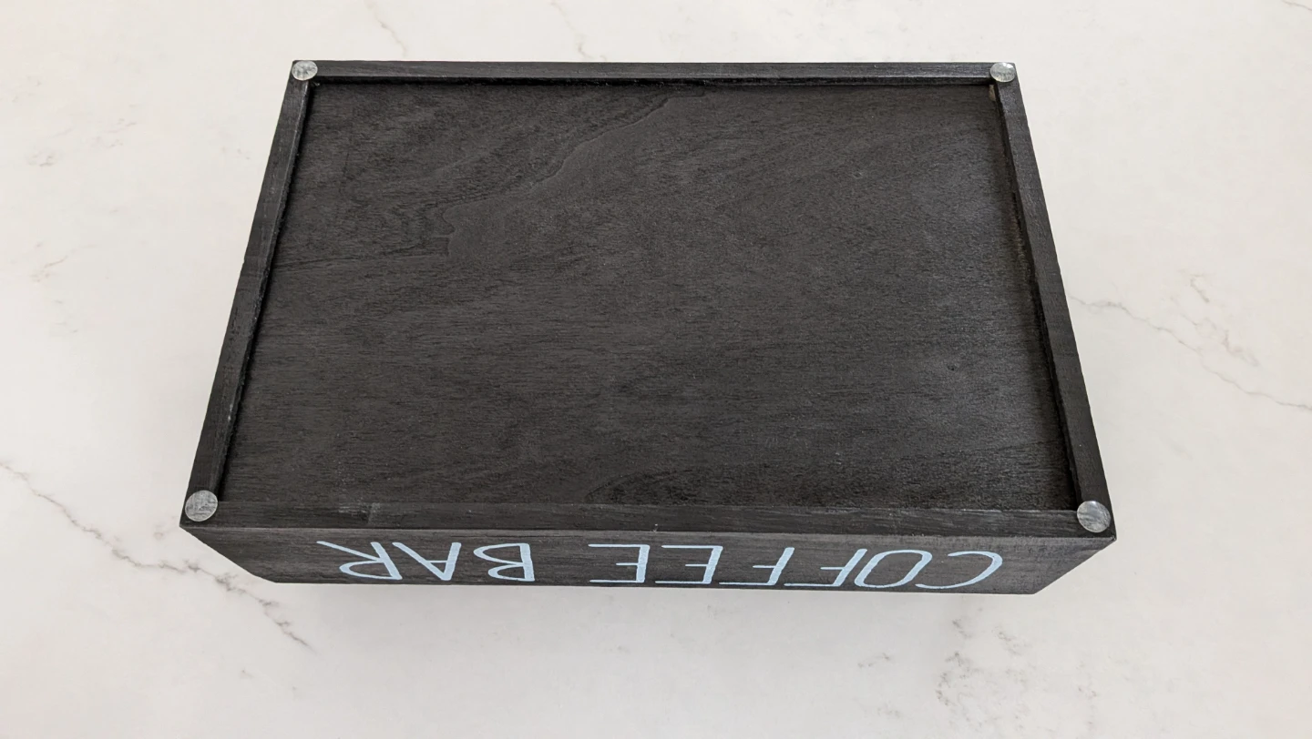 Wooden Coffee Bar Caddy Organizer - photo 3