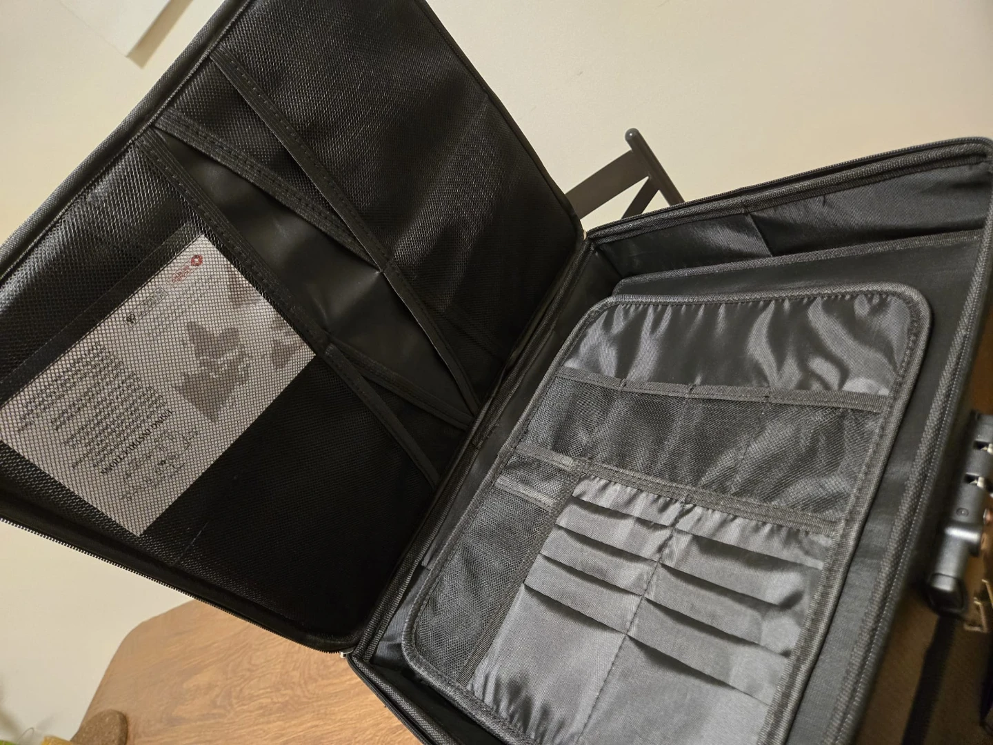 Black Portable File Organizer Box with Combination Lock